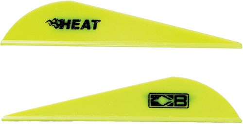 Bohning 2.5" Neon Yellow Heat Vane Low Profile 36PK