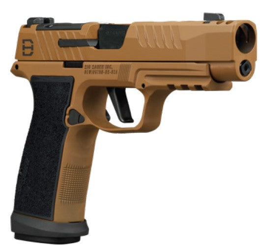 Sig Sauer 365AXGF9DH3 P365 DH3 AXG Compact 9mm Luger 21+1 3.70" Black DLC Barrel, Coyote Cerakote Stainless Steel Lightening Cut/Optic Ready/Serrated Slide, Coyote Cerakote AXG Grip Module, SIG-LOC Co