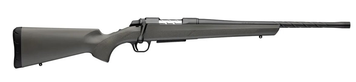 Browning 035845218 AB3 Pro SPR Full Size 308 Win 4+1 18" Matte Blued Spiral Fluted Threaded Barrel, Matte Blued Drilled & Tapped Receiver, Gray/Green Fixed Synthetic Stock