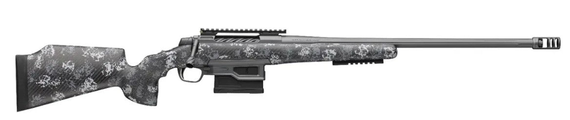 Browning 0360812006 X-Bolt 2 Pro LR SPR 22 Creedmoor 5+1 18" Carbon Gray Cerakote Spiral Fluted Threaded Barrel & Steel Picatinny Rail Receiver, Picatinny Rail Forend, Urban Carbon Ambush McMillan Gam