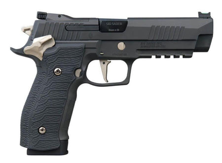 Sig Sauer 226X59NMRSAO P226 XFive Nightmare Full Size Frame 9mm Luger 20+1 5" Bull Barrel, Black Nitron Stainless Steel Optic Ready/Serrated Slide & Frame w/Beavertail & Picatinny Rail, Custom Hogue G