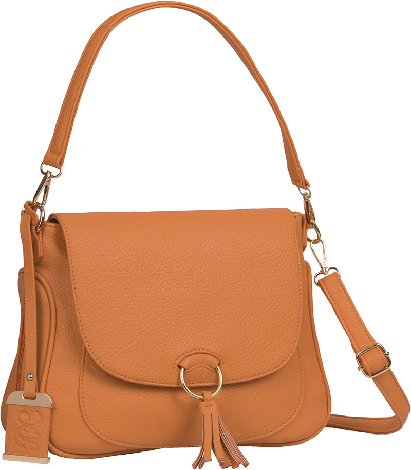 Concealed Carry Convertible Hobo Purse w/ Holster Autumn Orange