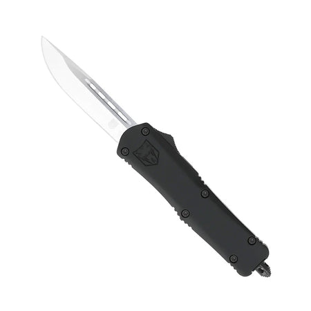 CobraTec FS-3 Medium Black OTF Auto Knife with Glass Breaker