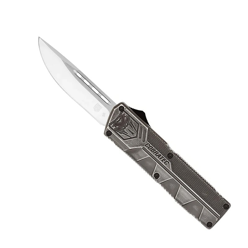 CobraTec Lightweight OTF Knife Stonewash Finish D2 Steel