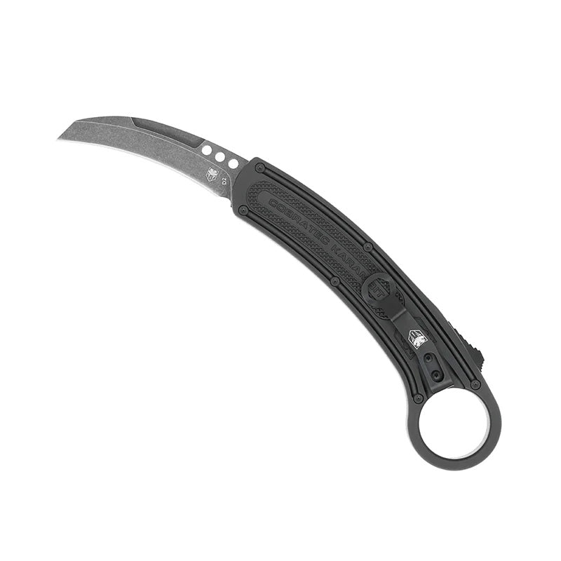 CobraTec Karambit Right Hand Black OTF Knife D2 Steel