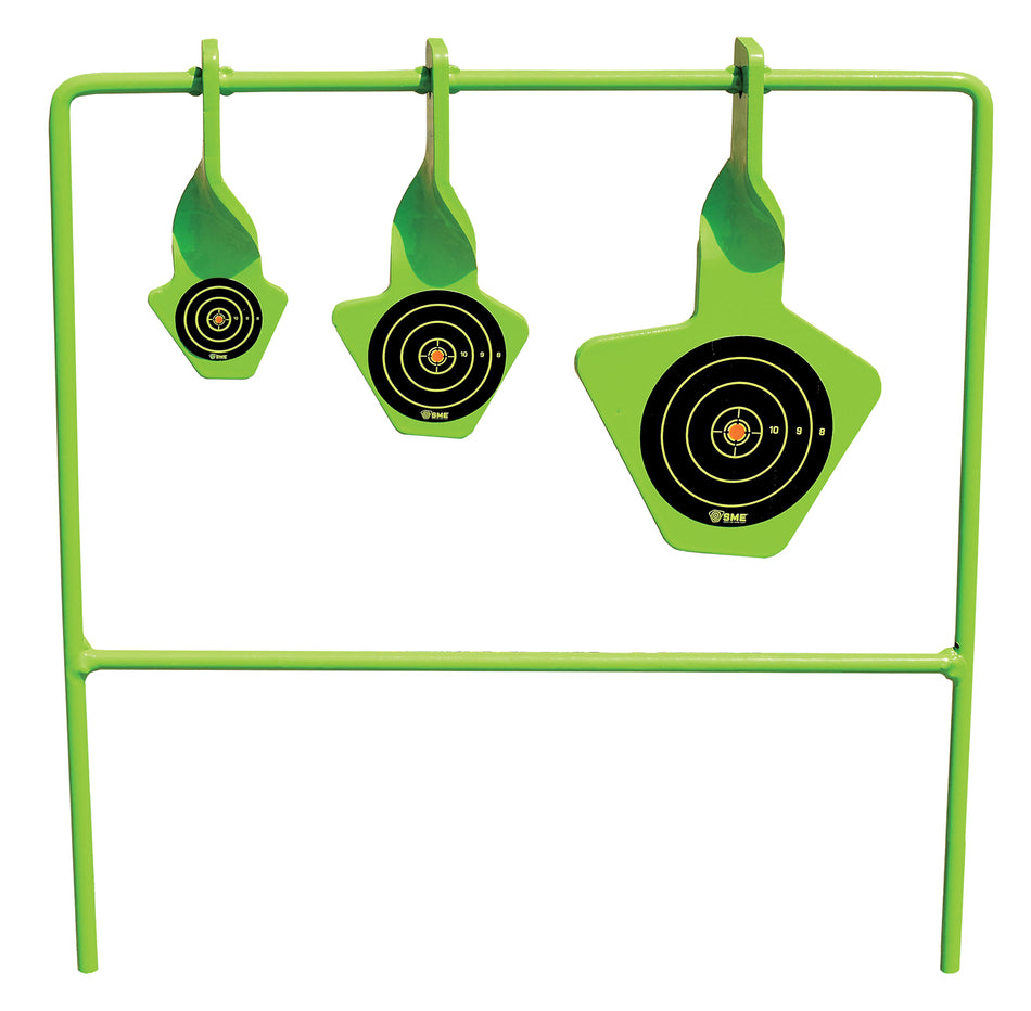 SME SMEST22 Steel Spinning Target for Rimfire Pistol and Rifle Black/Green