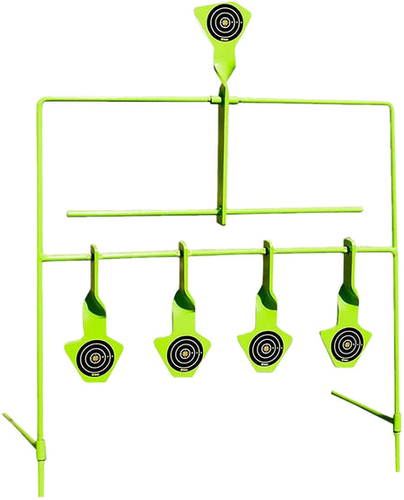 SME SMEST22RES Rimfire Reactive Resetting Target System Pistol/Rifle Black/Green Steel
