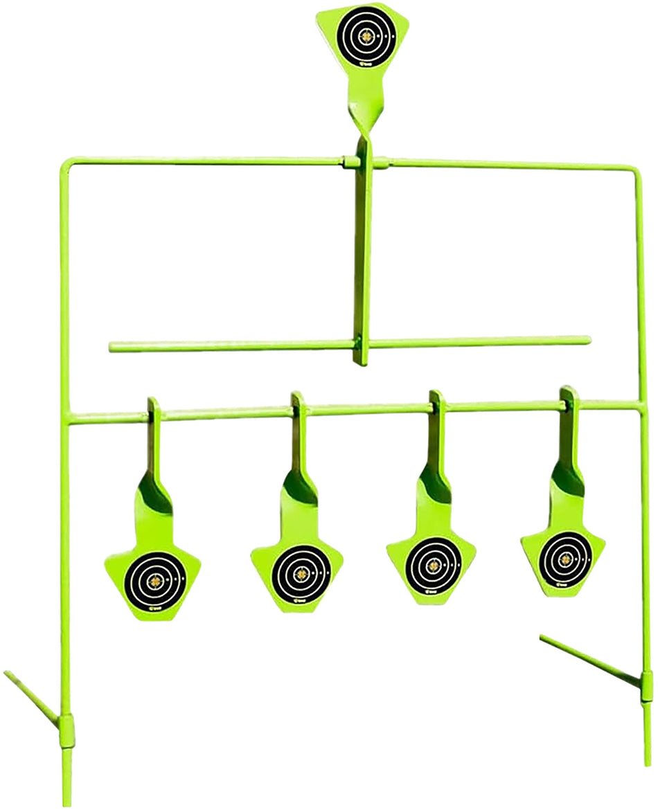 SME SMEST22RES Rimfire Reactive Resetting Target System Pistol/Rifle Black/Green Steel