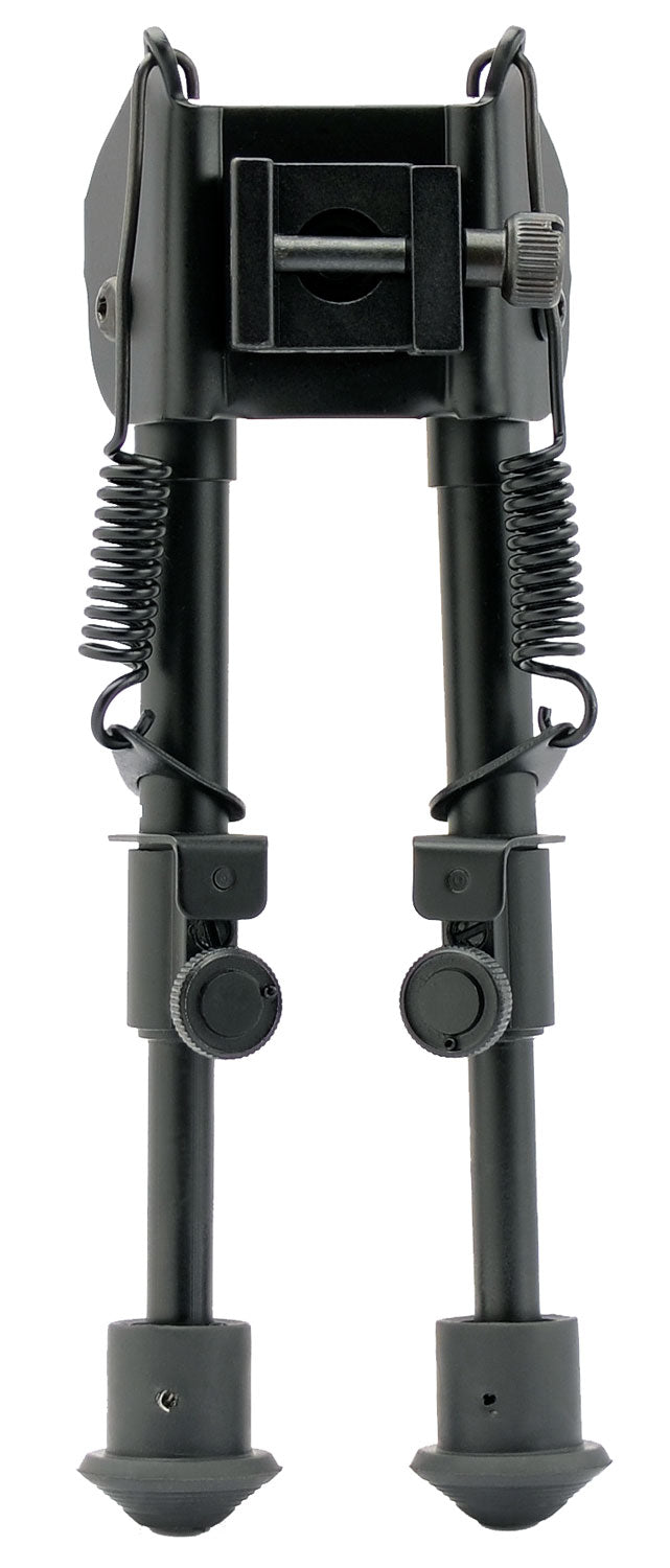 SME SMEBPSPR Spring-Loaded Shooting Bipod, 6-9" Height, Black Anodized 6061-T6 Aluminum