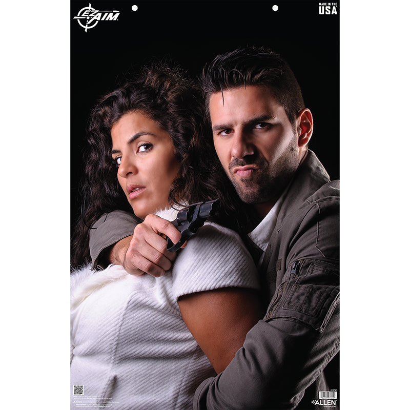 EZ Aim Photo Hostage Situation Paper Target 23x35, 50-Pack by Allen