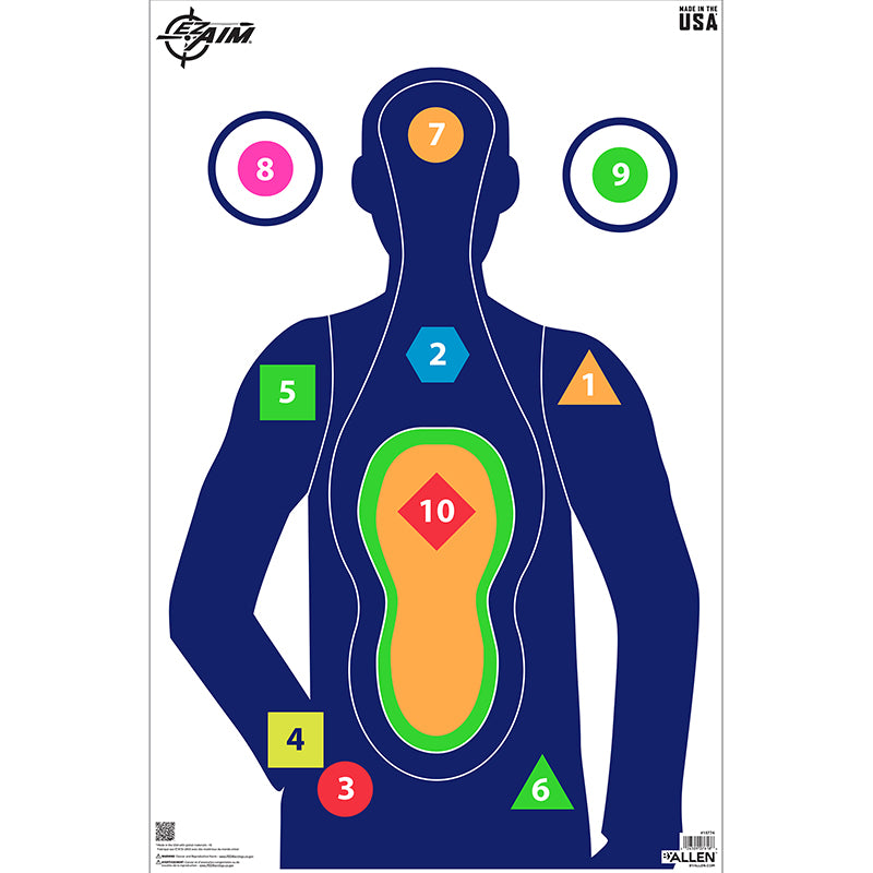 EZ Aim Command Silhouette Shooting Target 23x35, 50-Pack by Allen