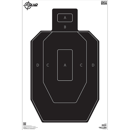 EZ Aim IPSC Silhouette Target 23x35, 50-Pack by Allen Company