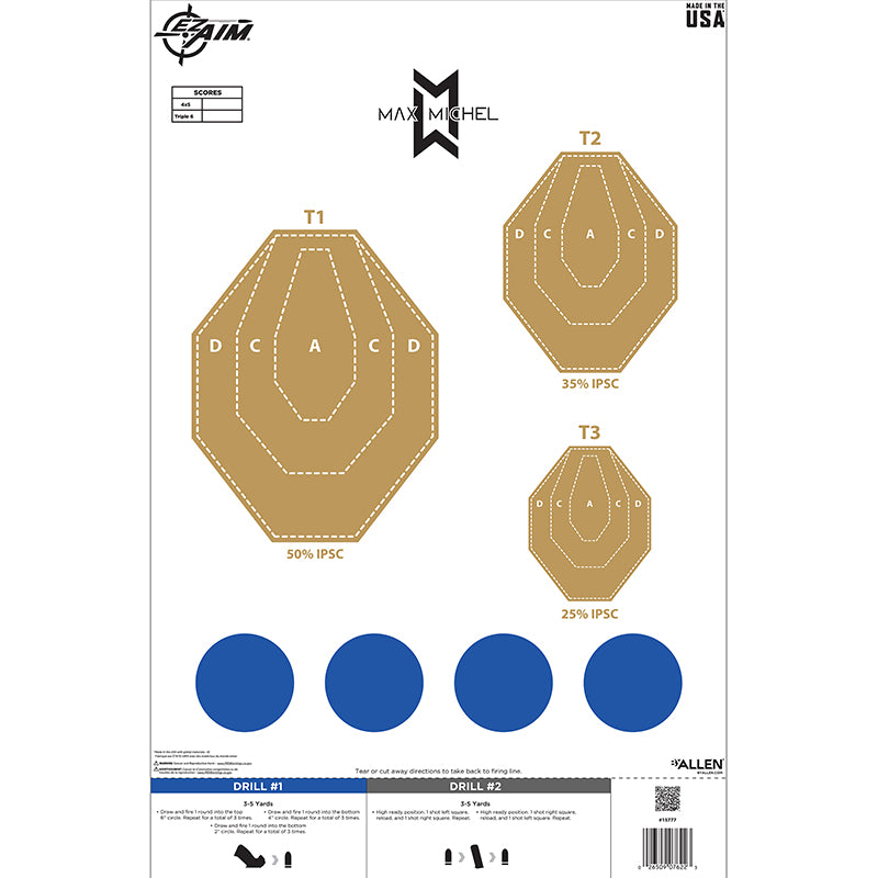 EZ Aim B-2 Paper Training Target 23x35, 50-Pack by Allen