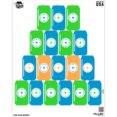 EZ Aim FUN You Can Shoot Paper Shooting Target 24x19, 4-Pack by Allen