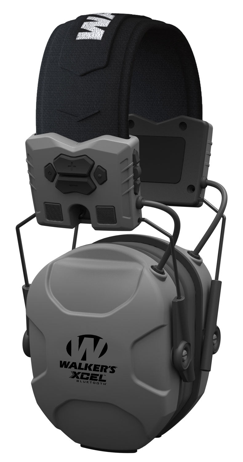 Walker's XCEL 500BT Digital Electronic Muff GWPXSEMBT 26 dB Bluetooth Over Head Gray/Black