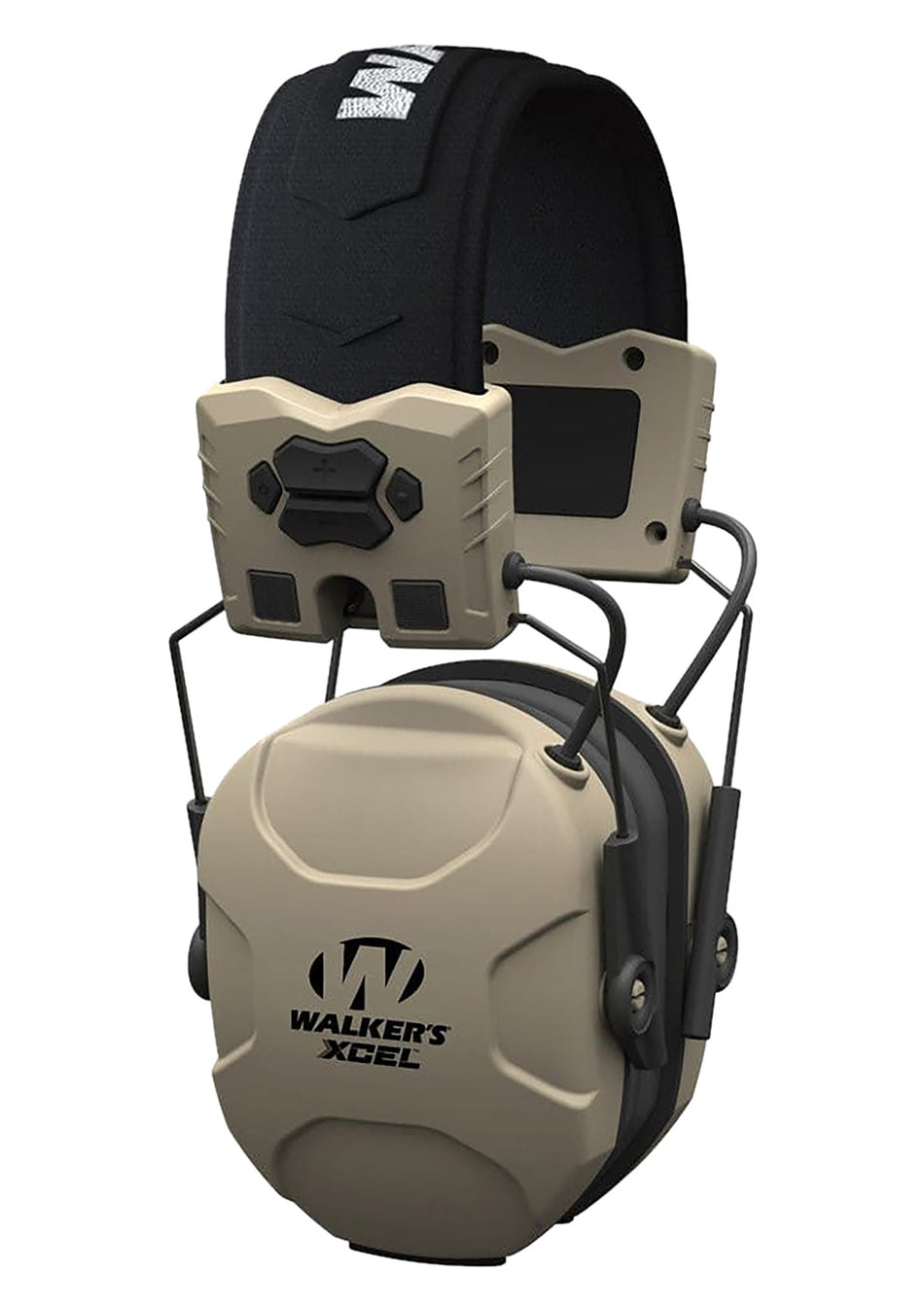 Walker's XCEL 100 Digital Electronic Earmuff GWPXSEM 26 dB Over-the-Head Gray/Black Polymer