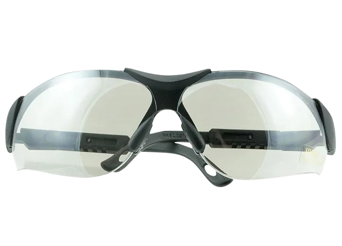 Walker's GWPXSGLCLR Elite Adult Shooting Glasses, Clear Lens, Black Polycarbonate Frame