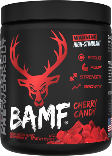 BUCKED UP PRE-WORKOUT BAMF CHERRY HARD CANDY 30 SERVINGS
