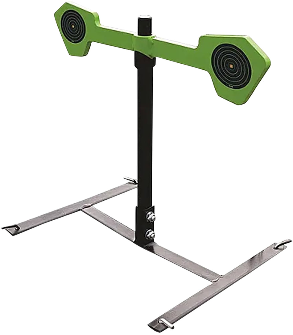 SME SMEHGS Steel Spinning Handgun Target with Ground Spikes Black/Green