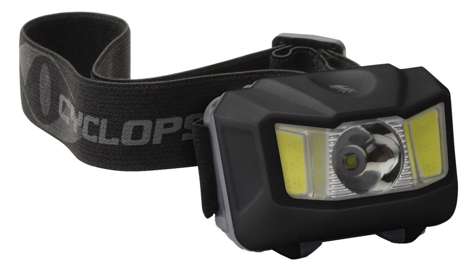 Cyclops Hero CYCHL250 Headlamp 25/250 Lumens White Green Cree LED Black with AAA Batteries