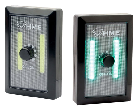 HME COB LED Wall Switch Blind Light COBGWS 200 Lumens Green Dimmable Black ABS Plastic