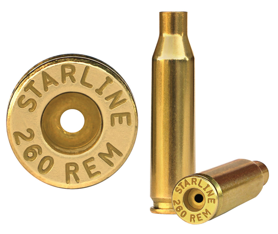 Starline .260 Remington Unprimed Rifle Brass Cases 50 Per Bag
