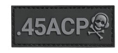 G-Code GCS07-45ACP-0501 .45 ACP Caliber Patch - Grey and Black