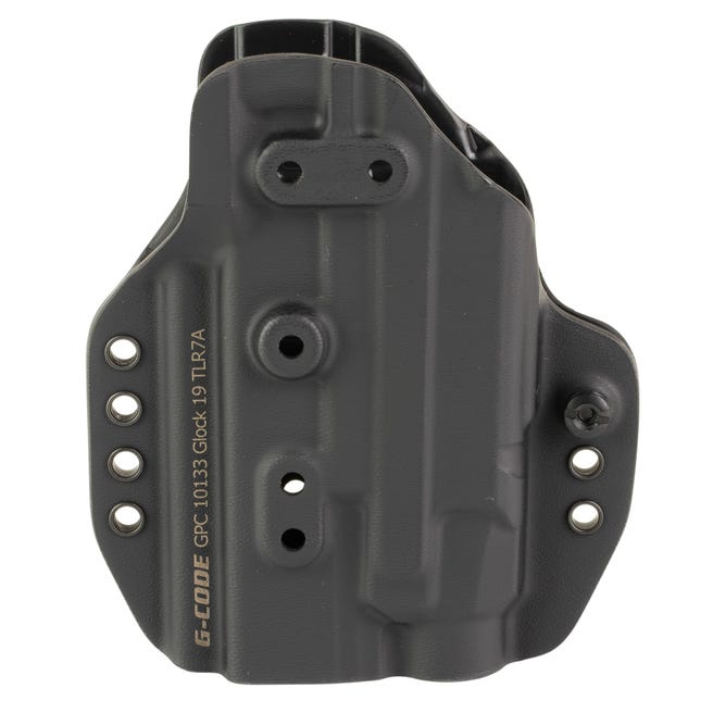 G-Code Tactical Prime Holster Glock 19 19X 45 Gen3-5 TLR7 A Light Black