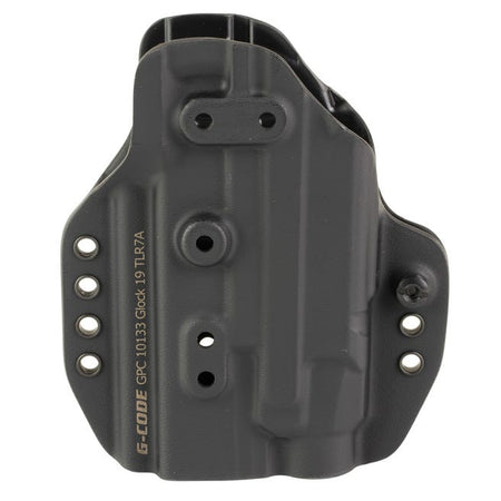 G-Code Tactical Prime Holster Glock 19 19X 45 Gen3-5 TLR7 A Light Black