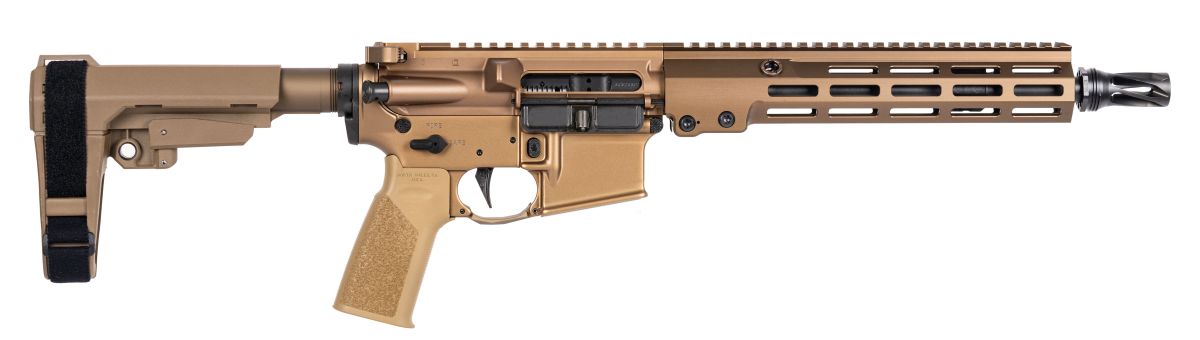 Geissele Automatics 08562S Super Duty MOD1 5.56 NATO No Magazine 10.30" Threaded Barrel, Desert Dirt Cerakote Aluminum Receiver w/Picatinny Rail, M-LOK Handguard, DD Polymer SB Tactical SBA3 Brace, Mi