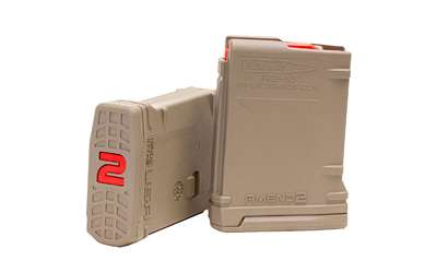 Amend2 AR-15 5.56mm 10rd FDE Polymer Magazine Restricted Compliant 50-Pack