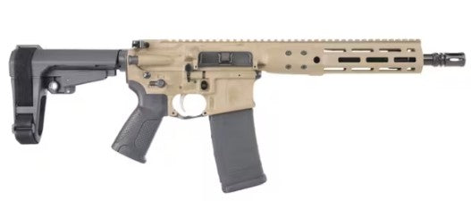 LWRC IC-DI 5.56 Pistol, 10.5" Threaded Barrel, M-LOK, FDE, 30-Round