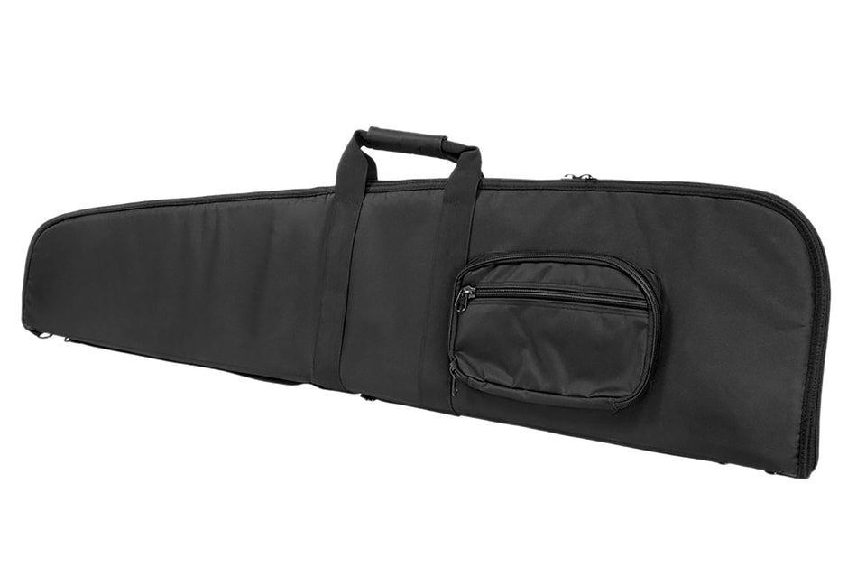 NcStar VISM CVS290652 Black PVC Rifle Case with Foam Inner Padding and Metal Double Zippers