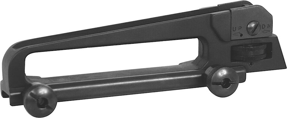 NcStar MARDCH Detachable A2 Carry Handle Black Aluminum Steel for AR-15 M16 6.9" Dual Aperture
