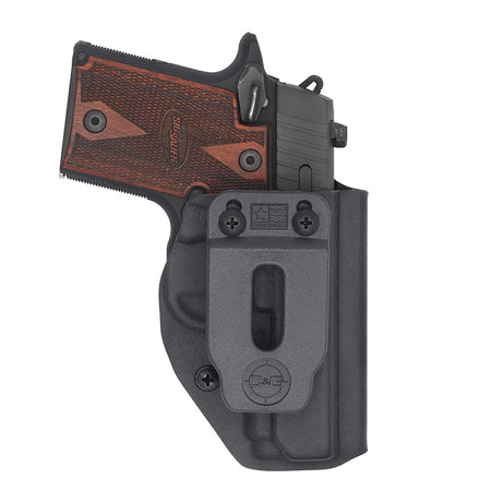 C&G Covert IWB Kydex Black Holster Sig P938 RH