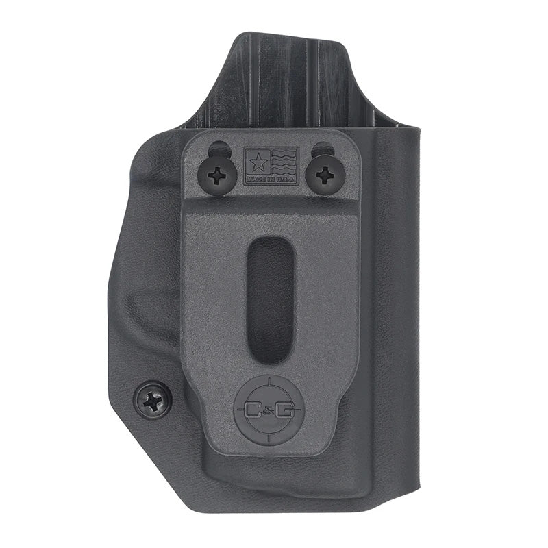 C&G Covert IWB Kydex Black Holster S&W BG 380 RH