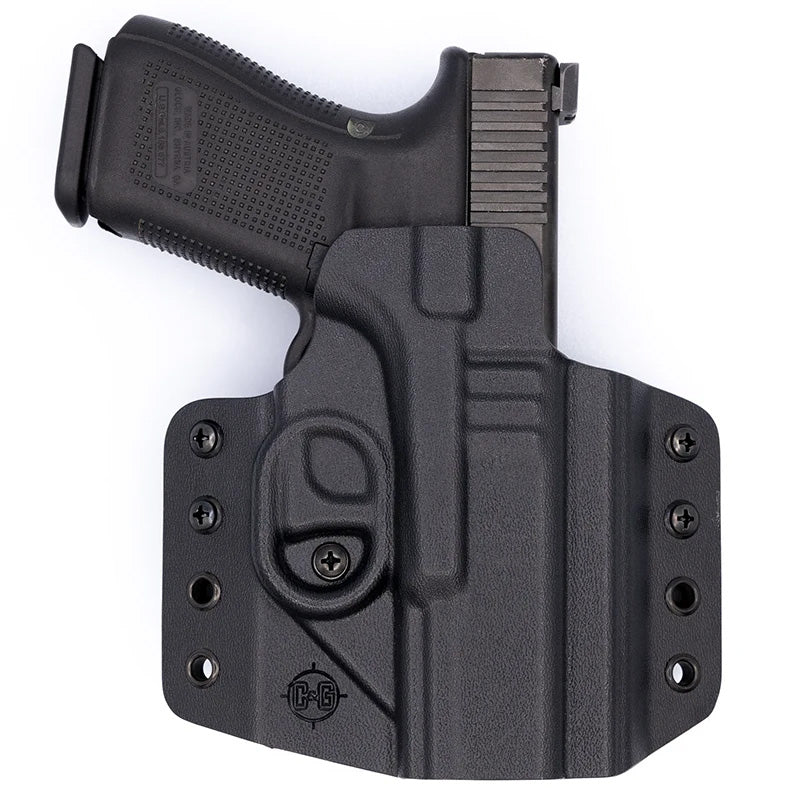 C&G OWB Covert Holster Glock 19/23 Left-Handed Kydex Black