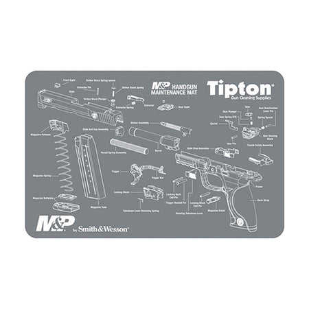 Tipton 11x17 Gun Maintenance Mat for S&W M&P Grey