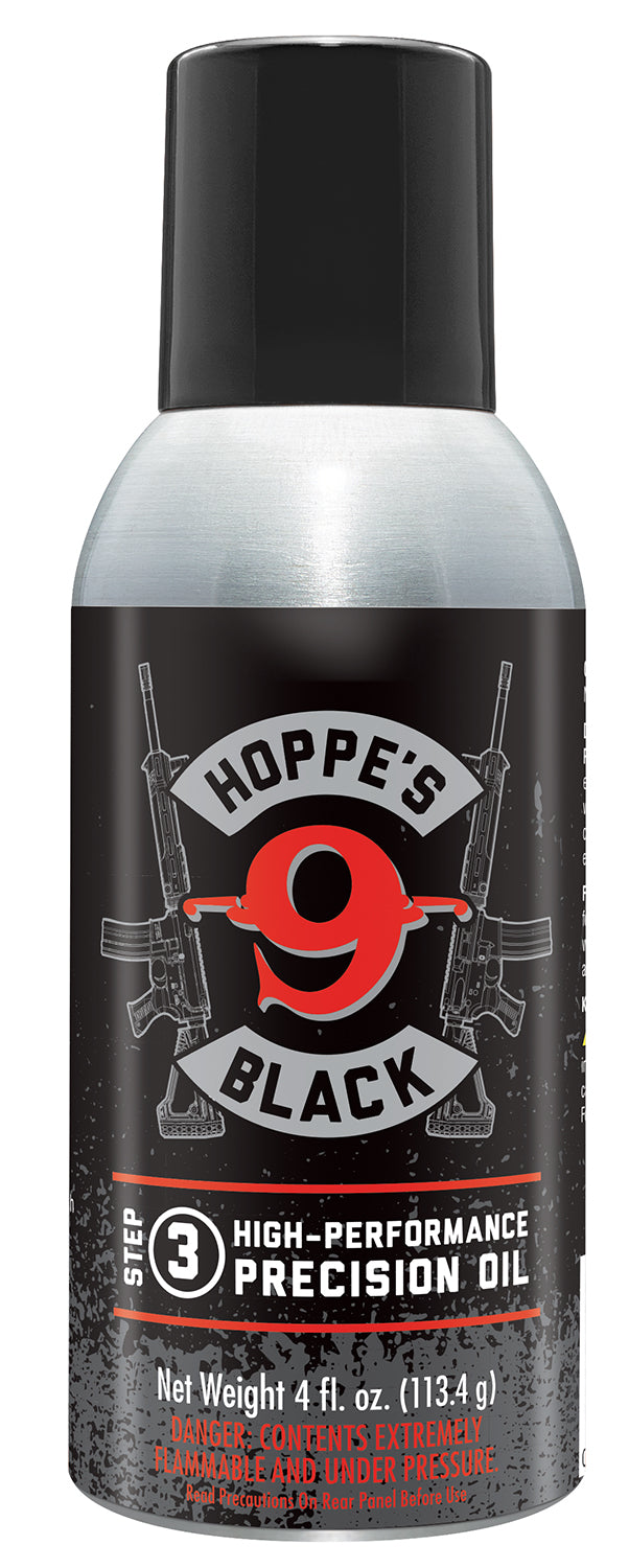 Hoppe's HBL4A Black Precision Firearm Oil 4 oz Aerosol with Tube