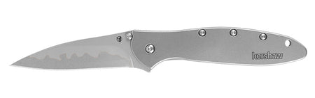 Kershaw Leek Composite Blade 3-Inch Drop Point Pocket Knife Silver