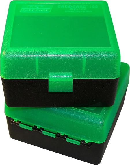 MTM Flip-Top 100-Round .223 Ammo Storage Box Green/Black