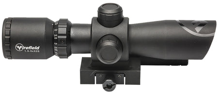 Firefield Barrage 1.5-5x32mm Riflescope with Green Laser Illuminated Red/Green Mil-Dot Reticle and Mounting Rings