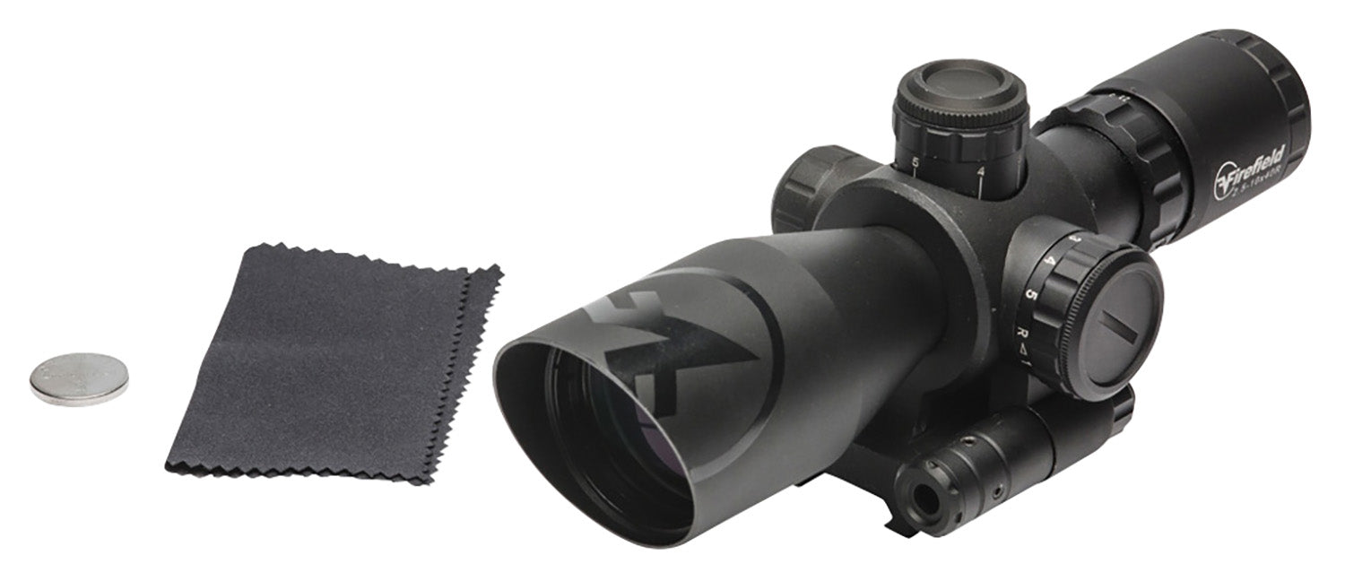 Firefield Barrage FF13065 2.5-10x40mm Black Illuminated Red/Green Mil-Dot Scope with Red Laser