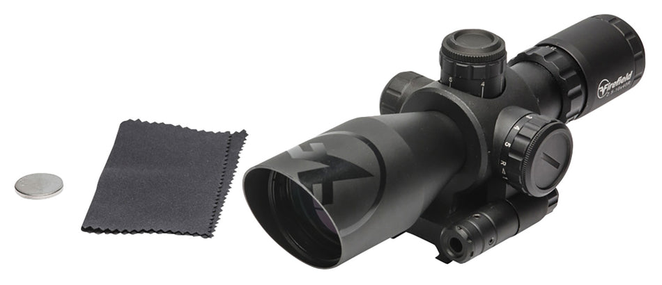 Firefield Barrage FF13065 2.5-10x40mm Black Illuminated Red/Green Mil-Dot Scope with Red Laser