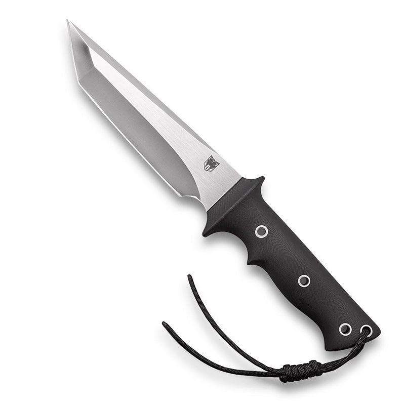 CobraTec Renegade Tanto 440C Stainless Fixed Blade Knife Black