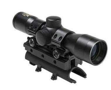 NcSTAR SKS Combo Tri-Rail Cover, 4x30 Compact Scope, 1" Rings Black