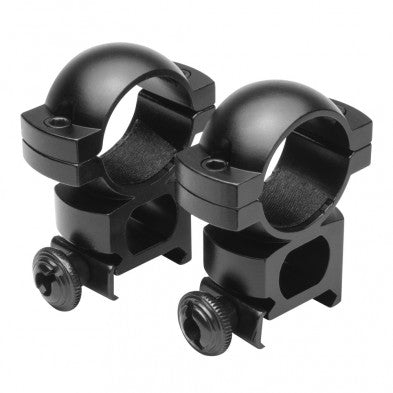 NcSTAR 1" Weaver Scope Rings 1.2" High Black Matte