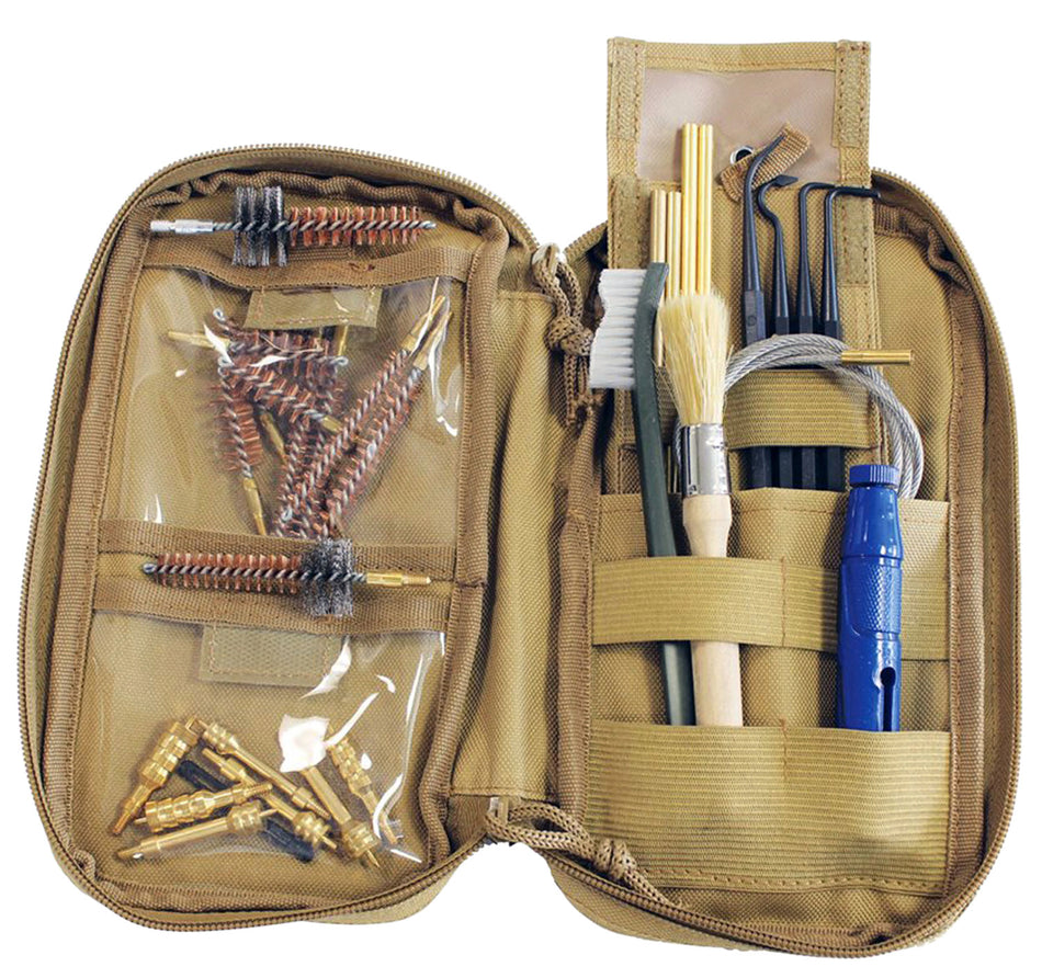 Birchwood Casey 41651 29-Piece Range Cleaning Kit for Handgun and Rifle Tan
