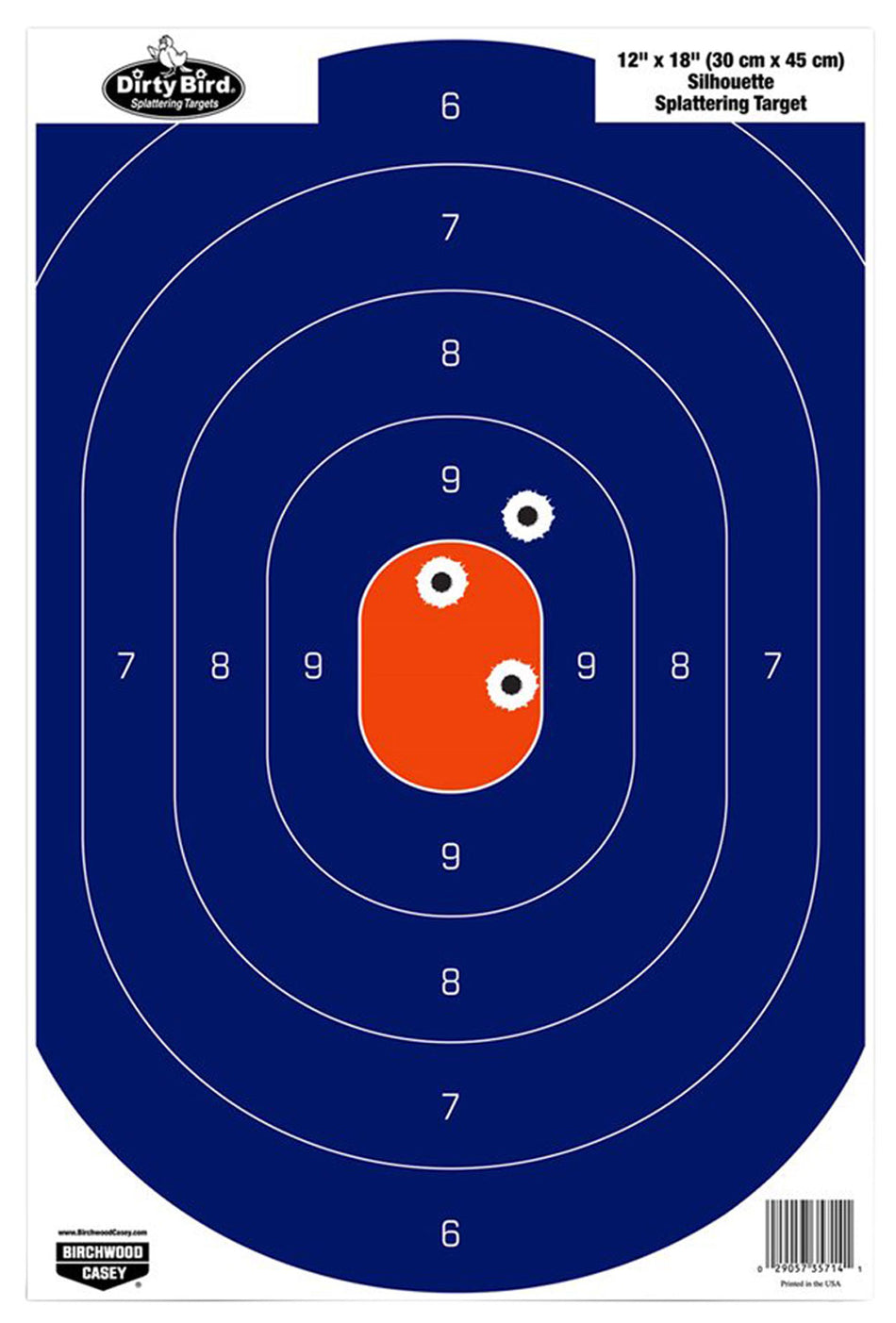 Birchwood Casey 35718 Dirty Bird Universal Silhouette Tagboard Hanging Targets 12"x18" 8-Pack