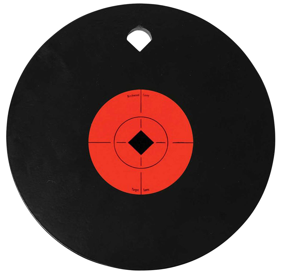 Birchwood Casey World of Targets Single Hole 8 Inch AR500 Steel Gong Hanging Target 3/8" Thick